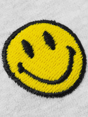 Smiley Embroidered Logo Hoodie