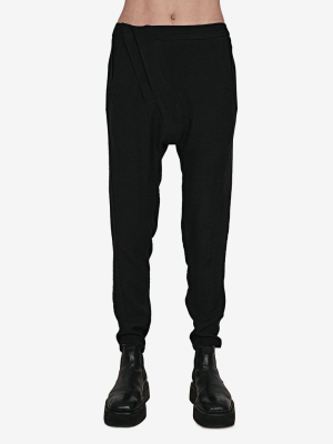 Asymmetric Fly Pants