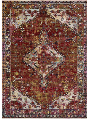 Loloi Justina Blakeney Silvia Rug - Red/multi