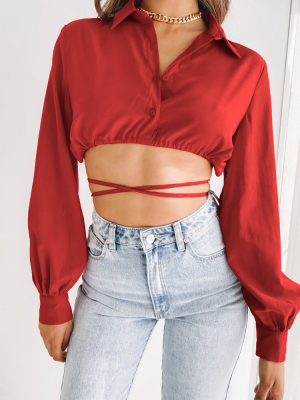 Saddle Up Crop Red