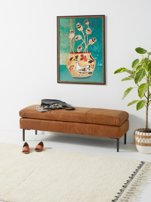 Edlyn Leather Bench