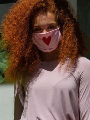 Pink Heart - Protective Mask