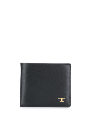 Tod's Logo Plaque Bifold Wallet