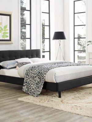 Linda Full Faux Leather Bed Frame