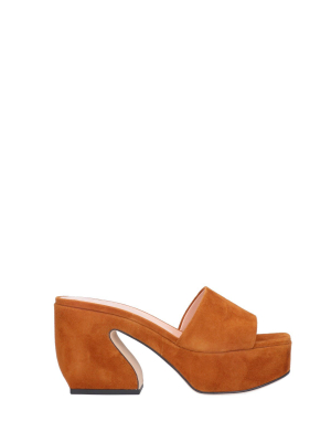 Si Rossi Square Toe Platform Sandals