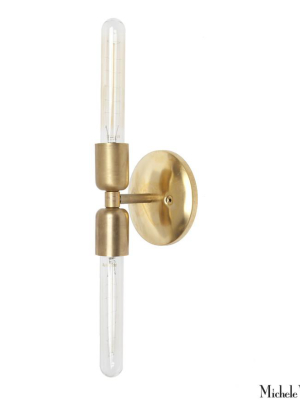 Two Way Sconce Light Brass
