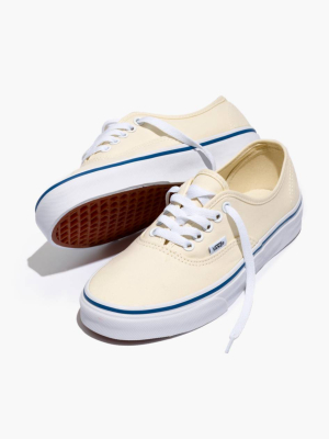 Vans® Unisex Authentic Lace-up Sneakers In White Canvas