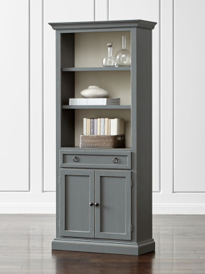 Cameo Grey Storage Bookcase