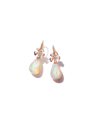 Wonderland Teardrop Crystal Opal Earrings