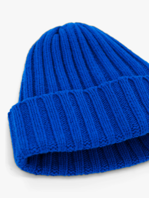 Blue Bell Ribbed Beanie