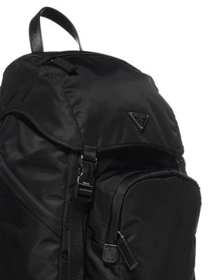 Prada Logo Plaque Backpack