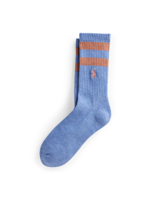 Double-stripe Crew Socks