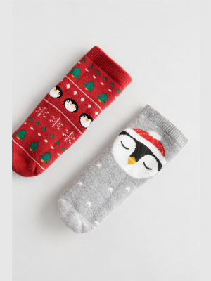 Two-pack Of Penguin Socks