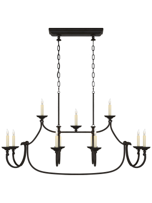 Large Flemish Linear Pendant In Various Colors