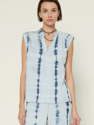 Tie Dye Chambray Top