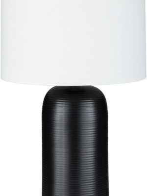 Everly Table Lamp In Black & White