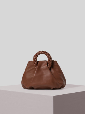 Bombon - Small Plaited-handle Leather Crossbody Bag