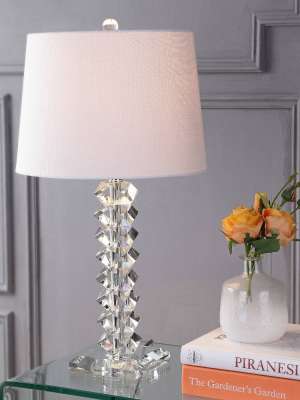 25.5" Crystal Julia Table Lamp (includes Led Light Bulb) Clear - Jonathan Y