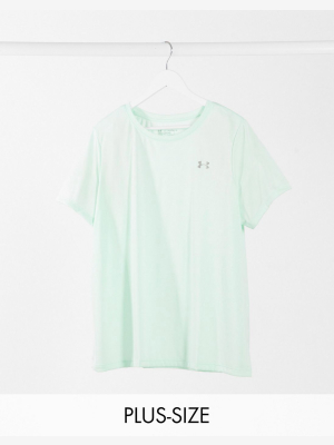 Under Armour Plus Crew Neck T-shirt In Mint