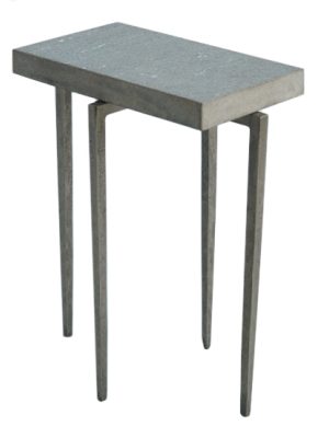 Laforge Accent Table Natural Iron With Flamed Granite