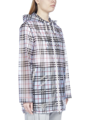 Burberry Check Print Raincoat