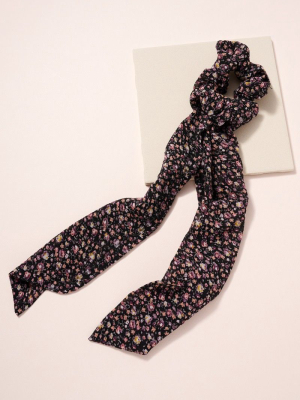 Floral Print Scarf Pony