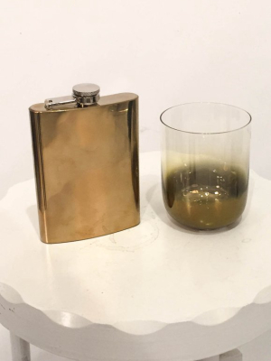 Polished Brass Flask - Large
