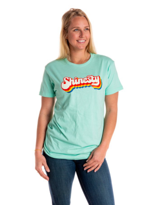 The Kelso | Women's Mint Shinesty Retro Logo T-shirt