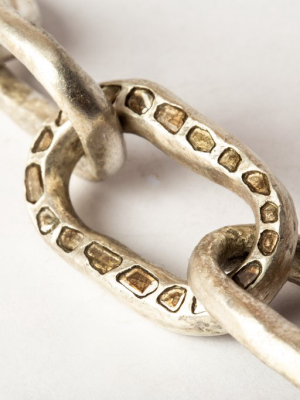 Roman Toggle Chain Bracelet (small Links, Mega Pavé, Ma+dia)