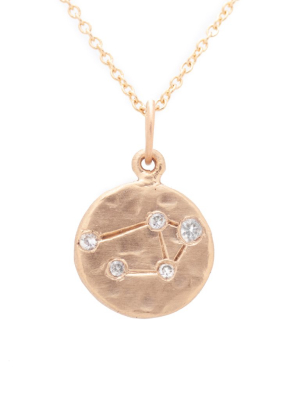 Libra Constellation Charm & Necklace