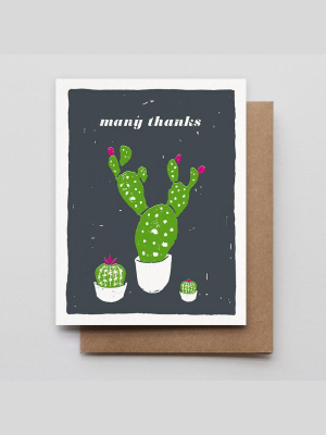 Many Thanks Cacti Card