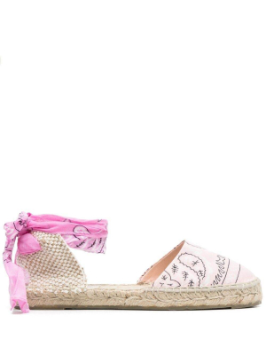 Manebí Bandana Motif Espadrilles Sandals