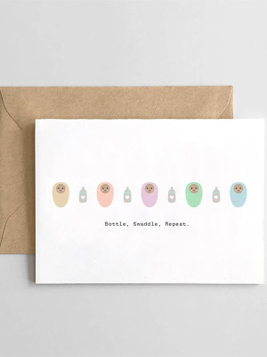 Bottle Swaddle Repeat Card