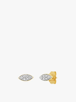 Diamond Evil Eye Studs