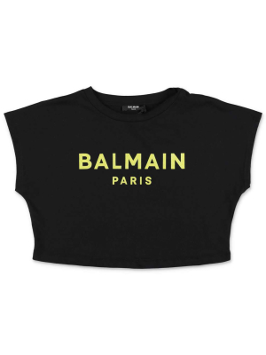 Balmain Kids Logo Print T-shirt