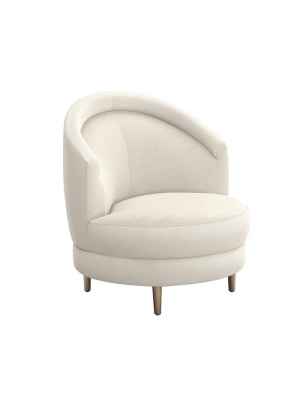 Capri Swivel Chair In Pearl