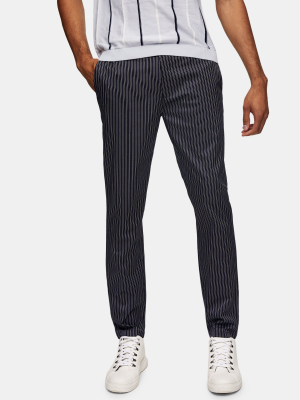 Tall Navy Stripe Sweatpants