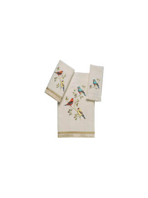 Gilded Birds 3 Pc Towel Set