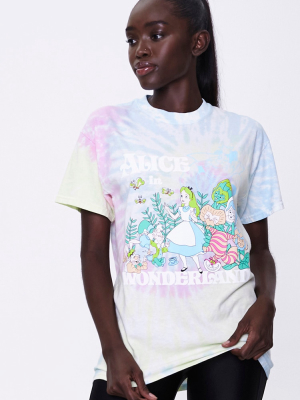 Tie-dye Alice In Wonderland Tee