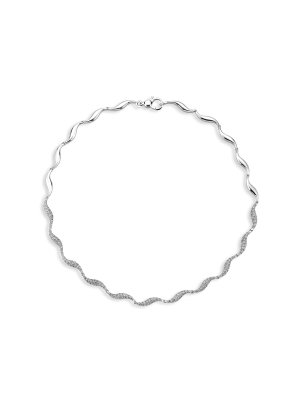 Cintemani 18k White Gold Diamond Necklace