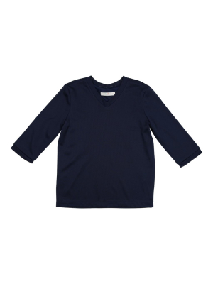 Coco Blanc Tennis Tee - Navy/white