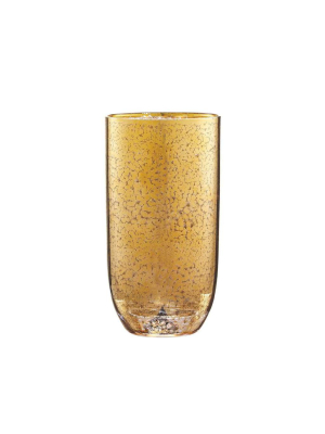 Kim Seybert Crackle Tumbler In Gold - Set Of 4