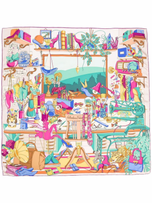 Salvatore Ferragamo Graphic Printed Foulard