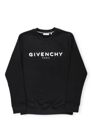 Givenchy Kids Logo Print Crewneck Sweatshirt