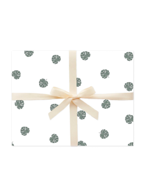 Ramona & Ruth Philodendron Gift Wrap Sheet