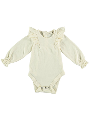 Organic Ruffle Baby Bodysuit