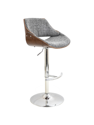 Fabrizi Mid-century Modern Adjustable Barstool - Lumisource