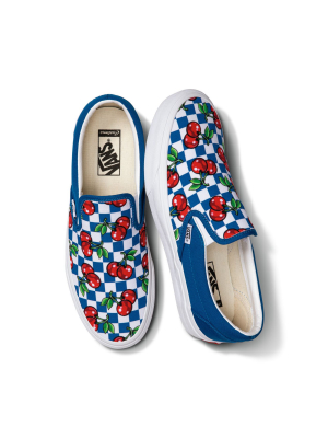 Customs Cherries Checkerboard Creator Slip-on