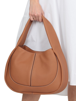 Tod's Logo Embossed Hobo Bag