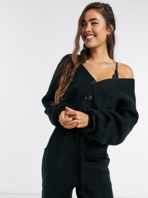 Asos Design Chunky Button Cardigan